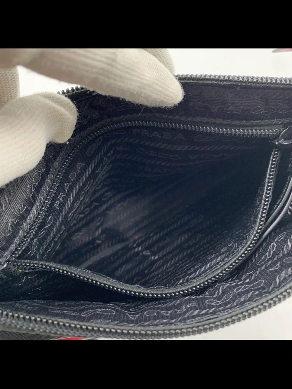 Prada nylon clutch